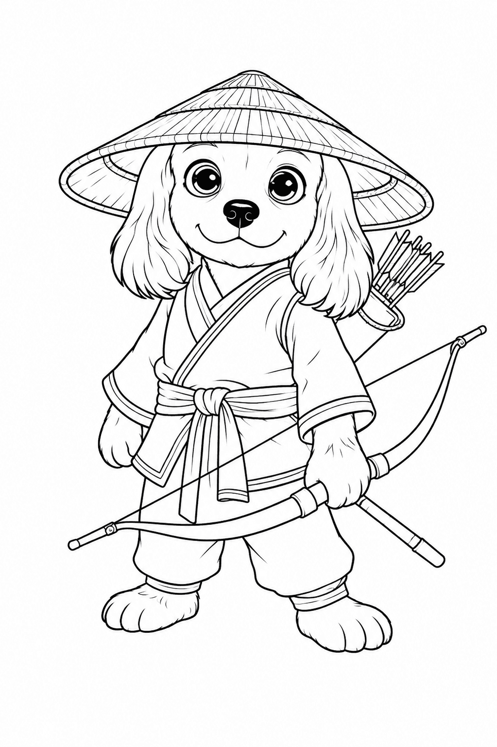 Baxter black-and-white colouring outline