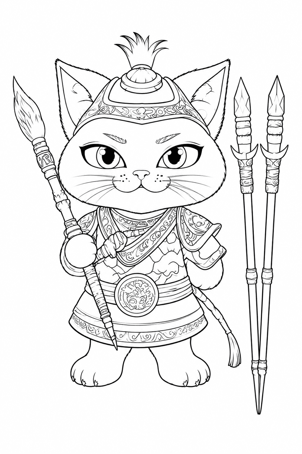 Mable black-and-white colouring outline
